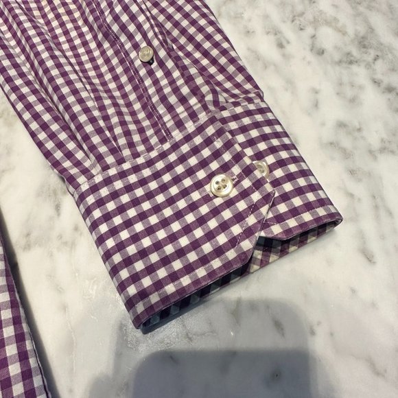 Purple Check Tommy Hilfiger Dress Shirt - Picture 2 of 3